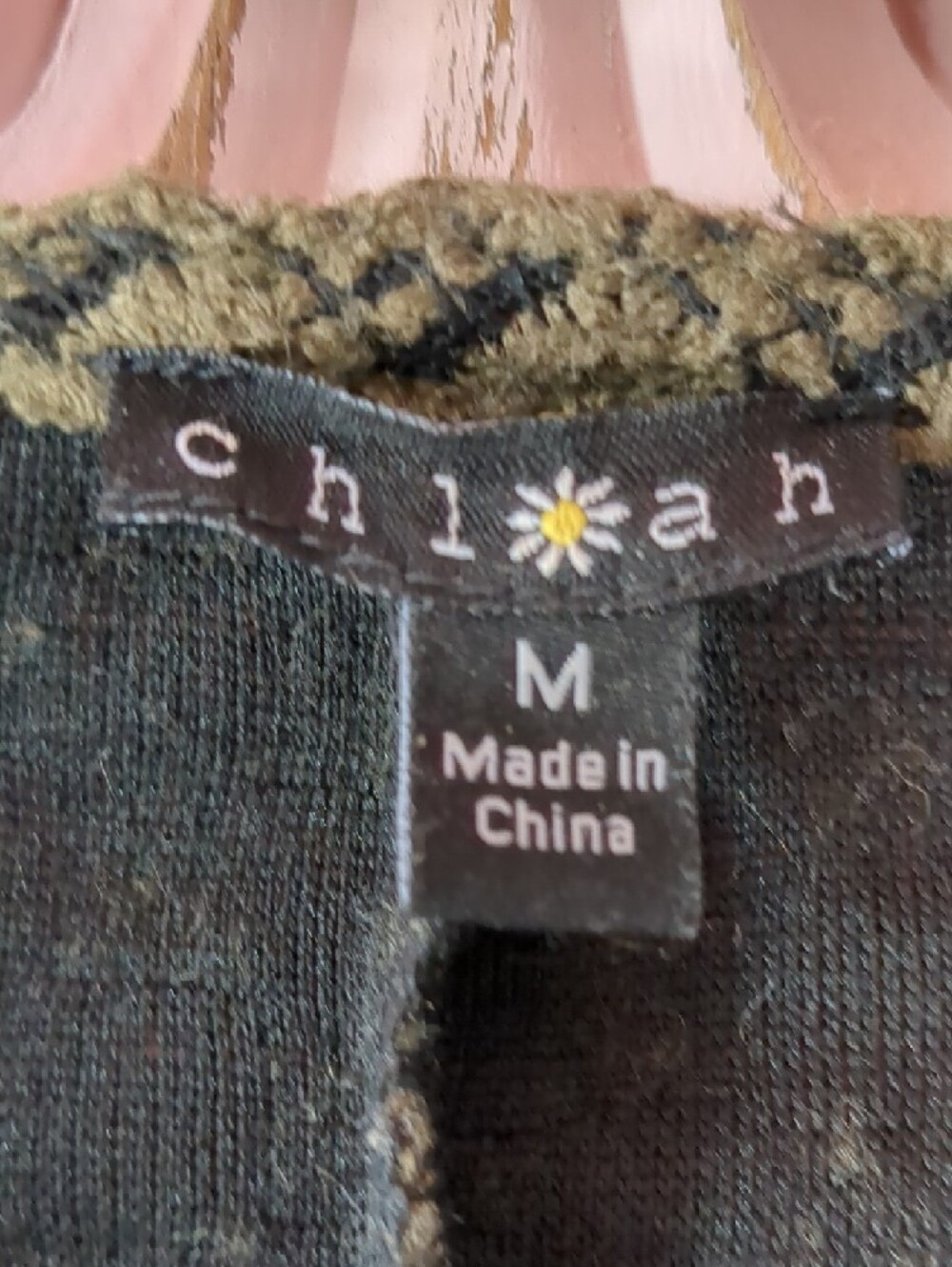 Olive Green Textured Open-Front Women's Cardigan - Picture 2 of 8